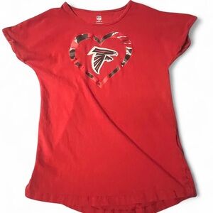 NFL Red Kids Tee with Heart Logo